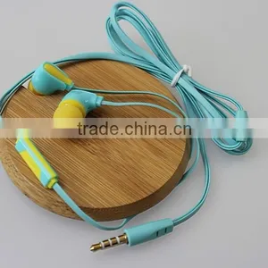Colorful Earphones ,Flat Cable Earphone.Earphones China Wholesale thumbnail-1