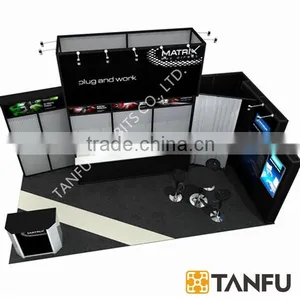 20' Tradeshow Booth With Shelves on Backwall thumbnail-2