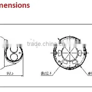 3MP Hikvision Network Mini Dome ip Camera Waterproof ( Ds-2CD2332-I) thumbnail-5
