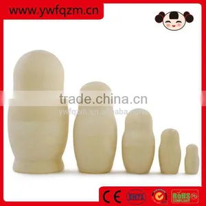 Custom DIY Wooden Unpainted Russian Nesting Doll thumbnail-1
