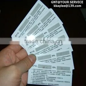 PET Scratch-off Label-----Card Accessories thumbnail-1