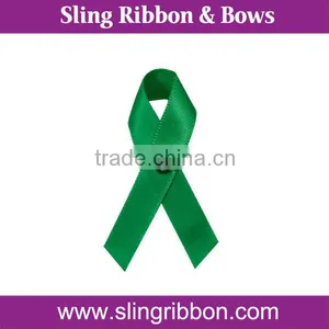 Wholesale Green Awareness Ribbon Pin With Safe Pin thumbnail-1
