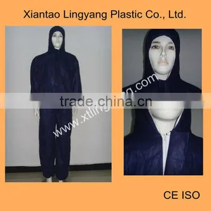 Nonwoven Safety Overall With Zipper Flap thumbnail-1