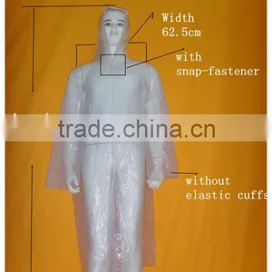 Disposable Clear Plastic Kids Rain Coat thumbnail-2
