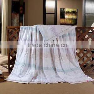 Luxury Satin Printed Rose Pattern India Silk Quilt Patchwork Bedding Set for Sale thumbnail-1