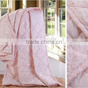 2015 Latest Luxury Design China Factory Wholesale Pure Handmade Patchwork Silk Fitted Quilt thumbnail-1