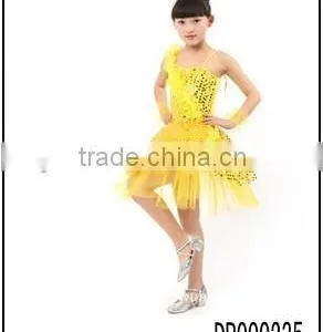 2014 Fashion Style Children Dance Clothes Kids Clothing Latin Dance Yarn Dresses thumbnail-1