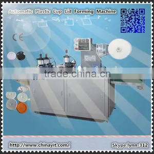 2012 High-Speed Good Quality Low Price Automatic Disposable Cup Lid Machine Plastic Cup Lid Machine thumbnail-1