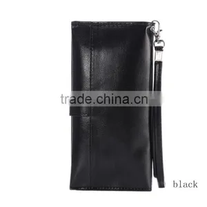 For Apple Iphone 4 5 6 Plus Wallet Case Pu Leather Case With Card Slots and Cash Compartment Flip Cover thumbnail-1