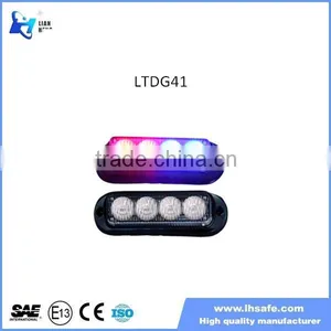 Wholesale Price 4 LED Grille Strobe Warning Light/red Blue White Amber Led Flashing LTDG41 thumbnail-1