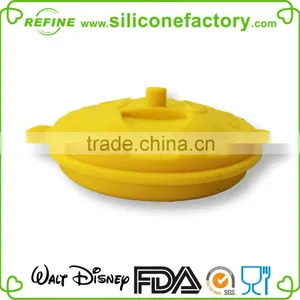 Portable Kids Using for Camping Travelling Lovely Silicone Foldable Bowl With Cover thumbnail-5