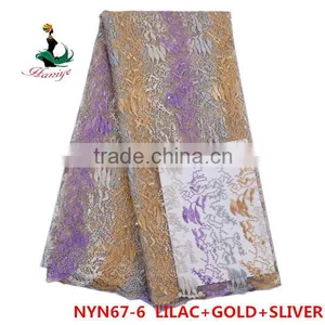 2016 Haniye Wholesale Fashion Tulle Lace French Lace/african Tulle Lace Fabric/NYN67 thumbnail-6