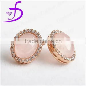 Wholesale 925 Sterling Silver Gemstone Stud Earring thumbnail-1