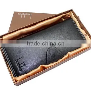 Unisex Multi Card Holder Long Wallet Soft Leather With Clasp Button thumbnail-1