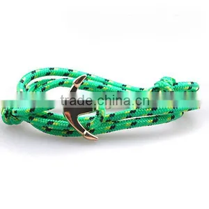 Wholesale Survival Golden Anchor Design Paracute Bracelet thumbnail-5