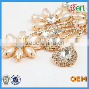 New Design! Rhinestone Memorial Crystal Personalized Ornaments for Wedding Dresses thumbnail-3
