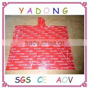 0.02mm pe Poncho,raincoat,50"*80" Rain Poncho thumbnail-1