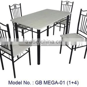Furniture Made In Metal And MDF Board Simple Classic Appearance Dining Room Sets China thumbnail-1