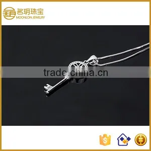 Fine Silver Jewellery Pendants Necklaces, Zirconia Pendant Jewelry for Women thumbnail-4