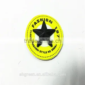 Well-known PU Leather Patch With Shiny Metal Logo Letters thumbnail-4