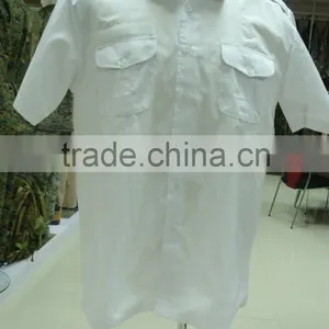 OEM Officier White Roll up Short Sleeve Model Men Tactical Shirts thumbnail-2