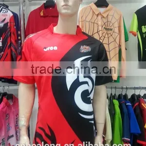 Sublimation Red Color Rugby Jersey New Style Rugby Kit Custom Rugby Uniforms Shirts thumbnail-1