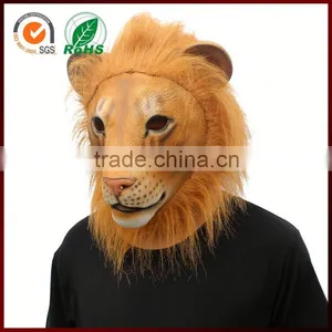 Halloween Design Carnival Lion Full Head Rubber Latex Animal Masks thumbnail-2