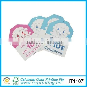 Kids Toy Swing Tags Tag for Socks Cardboard Price Tag thumbnail-1