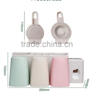 Toothpaste Dispenser Toothpaste Holder Wall Mounted Dustproof Automatic Toothbrush Holder thumbnail-3