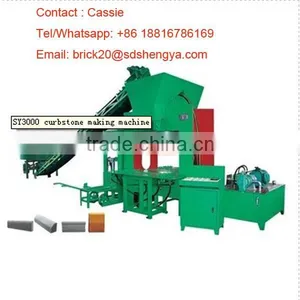 German Technology SY3000 Full Automatically Hydraulic Kerbstone Forming Machines Small Scale Industries in India Images thumbnail-1