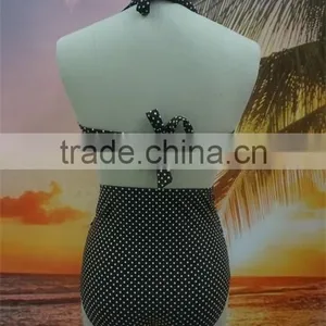 New Arrival Dot Print Fashion Retro High Waist Bikini thumbnail-4