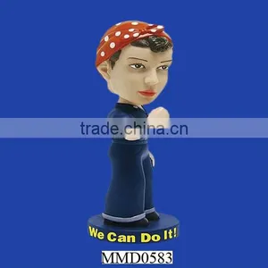 Polyresin Wedding Custom Bobblehead Doll thumbnail-1