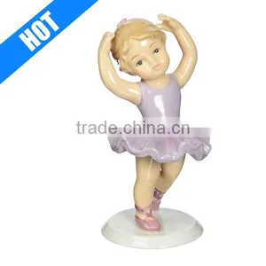 Whole Sale Ceramic Porcelain Ballet Girl Figurine thumbnail-1