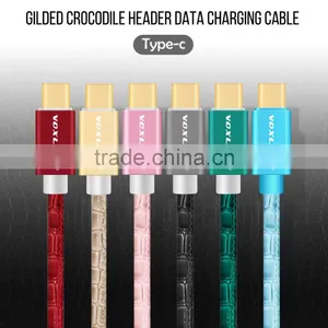 Voxlink 5v 1a High Quality Gold Plated Fast Charging 1m Crocodile USB 2.0 Charger Cable (type-c/micro Usb/for Ios Type) thumbnail-3