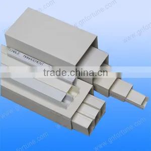 White Small Cable Trunking 10x10mm PVC Kabel Kanal thumbnail-1