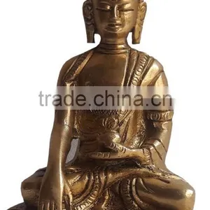 Brass Buddha Statue thumbnail-1