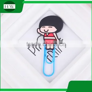 Office Stationery Personalized Plastic Pvc Cartoon Paper Clip Holder thumbnail-4