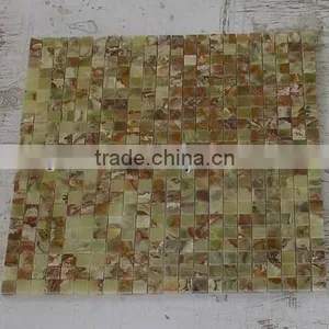 Handemade Good Price GREEN ONYX MOSAIC TILES COLLECTIONS thumbnail-5