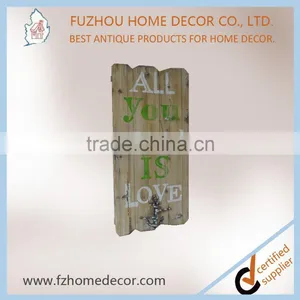 Beautiful Wooden Sign With Colorful Letter Printin for Home Decoration thumbnail-3