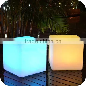 Christmas Acrylic Illuminated Rechargeable Cube With Led Light thumbnail-3