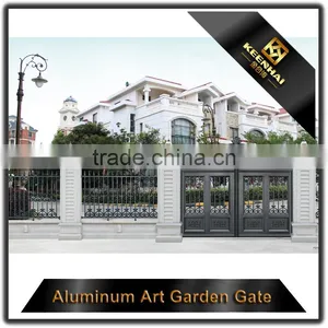 Modern Garden Decoration Powder Coated Aluminum Villa Garden Main Gate Design thumbnail-6