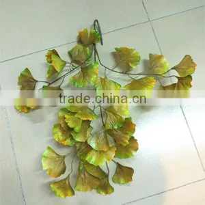 SJ070917 Artificial Golden Ginkgo Leaf/wholesale Folium Ginkgo Leaves Sale thumbnail-1