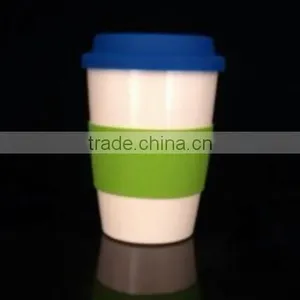 Biodegradable Eco Bamboo Fiber Fruit Juice Cup ,Straw Cup thumbnail-5