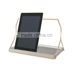 Multifunctional Metal Rack 3 Compartments Divided Rectangle Concrete Container thumbnail-3