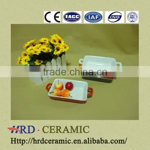 2014 Hot Sale Square Shape Color Ceramic Bakeware thumbnail-1
