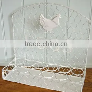 Modern Metal Wire Eggs Holder Rack,white thumbnail-1