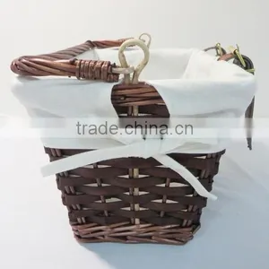 Bulk Cheap Wicker Basket With Handle for Bike thumbnail-6