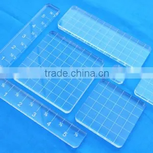 6 pc Clear Acrylic Stamps Block Wholesale thumbnail-2