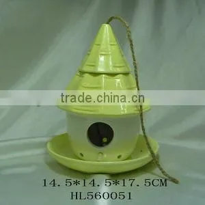 Garden Decorative Ceramic Hanging Bird Nest thumbnail-1