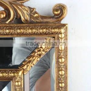 Solid Wood Frame Baroque Style Traditional Room Mirrors thumbnail-6